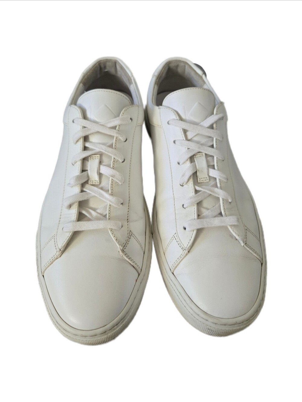 ◾️ Men's Koio Capri Triple White Leather Sneakers, Size 10 Made in Italy - Picture 3 of 11
